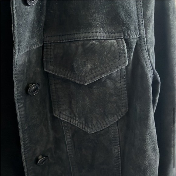 SOLD // All Saints suede leather jacket - Picture 6 of 10
